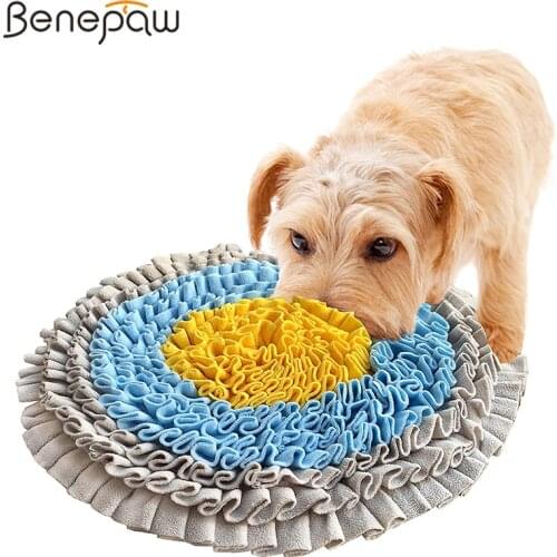 Benepaw Durable IQ Dog Puzzle Toys Interactive Food Dispensing Small Large Dog Snuffle Mat Pet Puppy Sniffing Slow Feeding