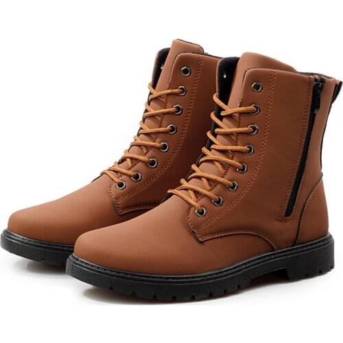 Martin boots winter Sneakers Mens shoes high tube mens boots warm mens shoes platform shoes platform boots men boots