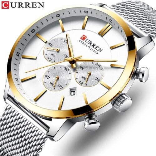 CURREN Watch Men Fashion Business Watches Mens Casual Waterproof Quartz Wristwatch Top Brand Luxury Analog Clock Male Masculino