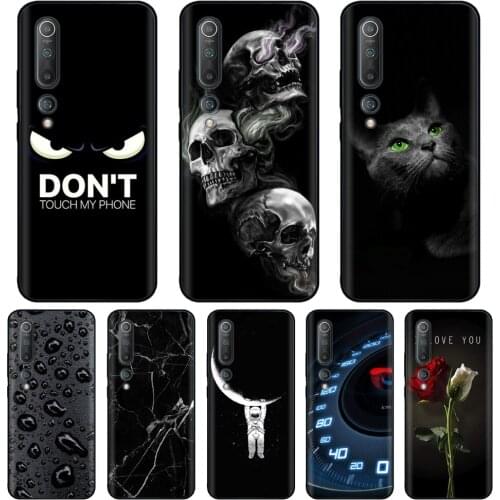 For Xiaomi Mi10 Mi10 Pro Mi10 Lite Mi10 Ultra Case Silicon Back Cover Phone Case For Xiaomi Mi 10 Pro Mi10 Soft TPU Case black