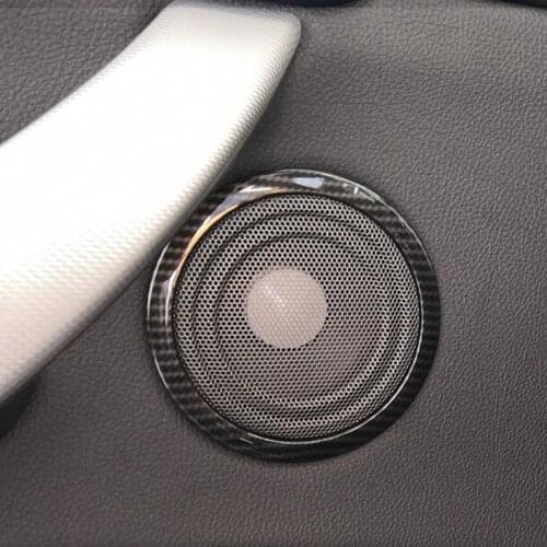 For BMW 3 Series F30 F34 3GT 2013-2018 Car Interior Door Panel Speaker Ring Trim Bezel Styling Sticker Accessories ABS 4Pcs/set