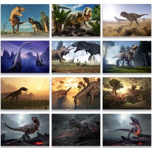 Dinosaur Design Photo Photography Posters and Prints Wall Art Canvas Painting Picture For Living Room Home Decoration