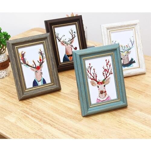 Resin Picture Frame for Wall Table Photo Frames Desktop Decoration Marcos De Fotos De Pared Cadre Photo Mural Home Decor