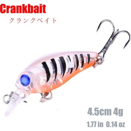Wobblers Jerkbait 45mm 4g 9 Colors Hard Mini Bait Trout Fishing Lure Freshwater Minnow Crank Artificial Hard Bait Fishing Tackle
