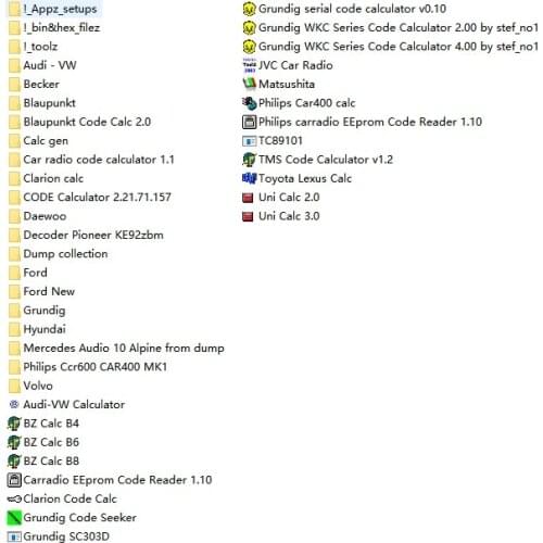 Radio Code Calculators Collection