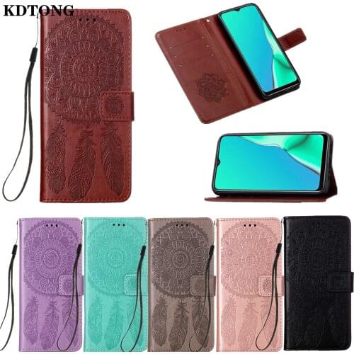 Flip Leather Case for Oppo A9 A5 2020 A11 A11X Realme 6 Pro Capa Embossed Dreamcatcher Wallet Multi Function Full Protect Cover