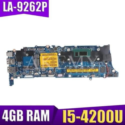 LA-9262P motherboard For DELL XPS 12 9Q33 motherboard VAZA0 LA-9262P REV:1.0 motherboard I5-4200U 4GB RAM Test 100