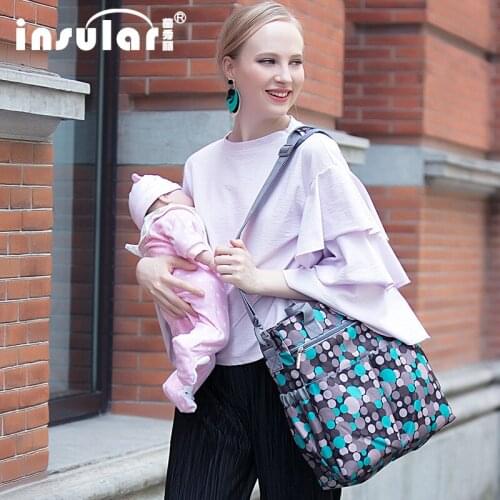 Insular Fashion Baby Diaper Bag Nappy Bags Waterproof Changing Bag Multifunctional Mommy Bag Shipping Free