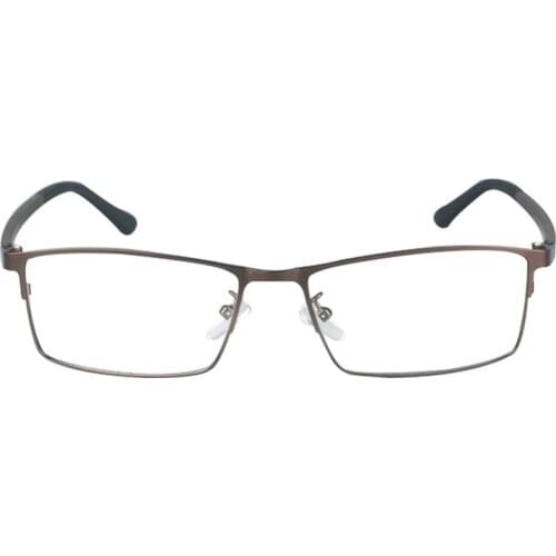 Men Business Glasses Frame Full Rim Square Metal Male transparent glasses Clear glass glasses Optical Prescription Eyeglasses L3