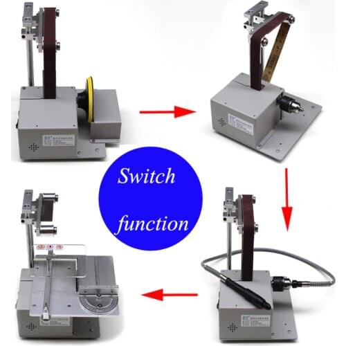 4 in 1 Table Saw Micro Chainsaw Multi-function Mini Cutting Machine DIY Woodworking Saws Precision Desktop Cutter Carpentry Saw
