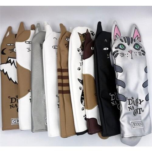 NEW golf driver headcover Dully Na Cat Animal golf club fw ut wood putters covers CUTE GIFT