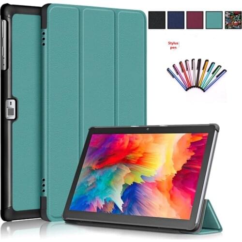 For Vankyo Matrixpad S30 Case 10.1 inch Magnetic PU Leather+PC Tri Folding Stand Tablet Case For Vankyo Matrixpad S20 Cover+Pen