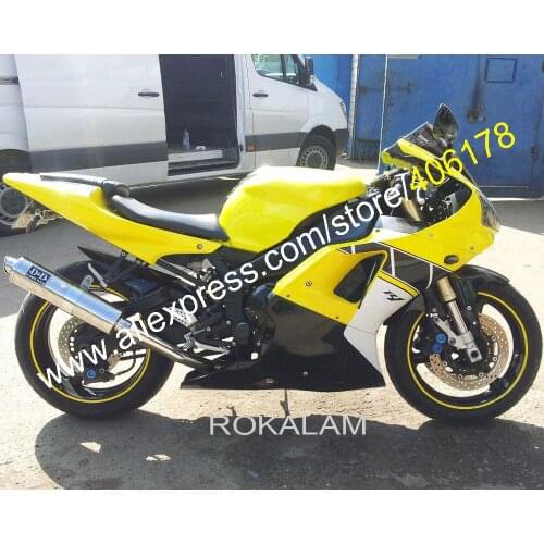 For Yamaha YZF1000 R1 2000 2001 YZF R1 00 01 YZF-R1 YZF R1 Yellow Black White Motorcycle Fairings (Injection Molding)