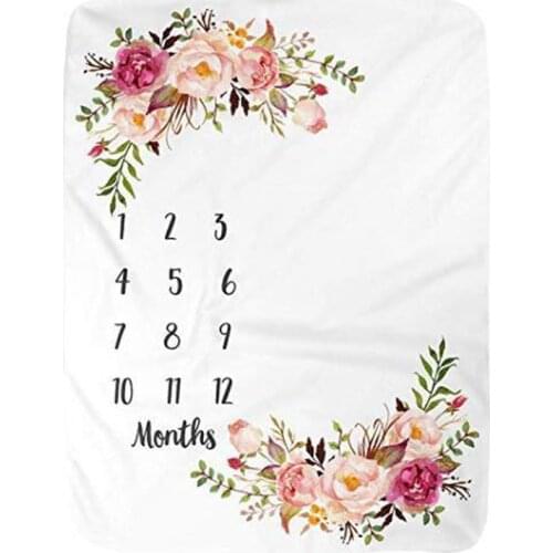 152X102 Monthly Baby Milestone Blanket Baby Photography Props Monthly Baby Blankets Newborn Angel Wing Background Blanket photo