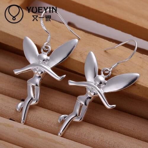 Wholesale silver plated Dangle earrings for women wedding jewelry Long Earrings oorbellen Vintage big stone