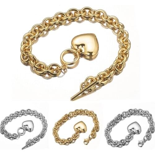 Granny Chic 7-11" 8/11/13/15mm Fashion Silver color Womens Mens Stainless Steel Rolo Oval Link Chains Necklaces Jewely