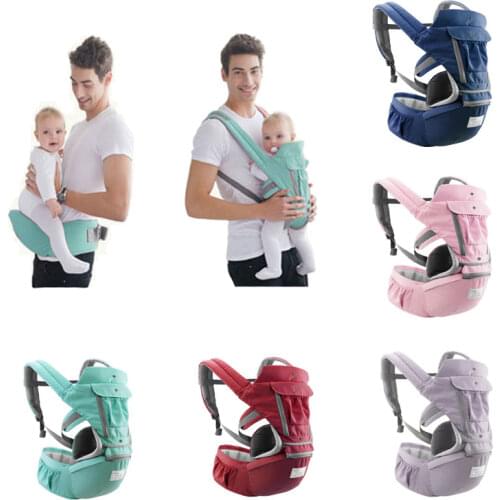 Newborn Baby Breathable Ergonomic Hipseat Rucksack Infant Kangaroo Carrier Aiebao Kids Hip Seat Wrap Sling