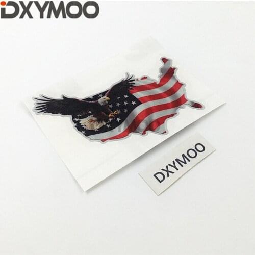 Car Styling Decal US FLAG COOL Flying Eagle Wings Power Motorcycle Bike Sticker Bumper