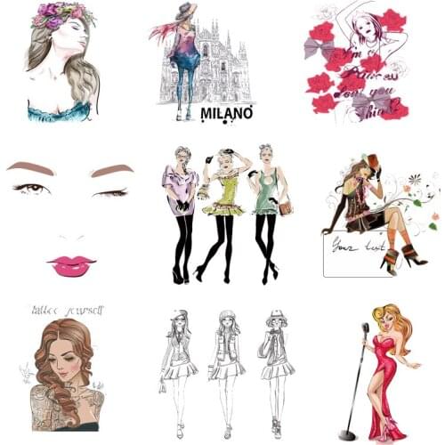 Iron-on Transfers for Clothing Patches on Clothes Stickers Diy Patch Thermocollant Flex Fusible Transfer Vinyl Adhesive Stripe F