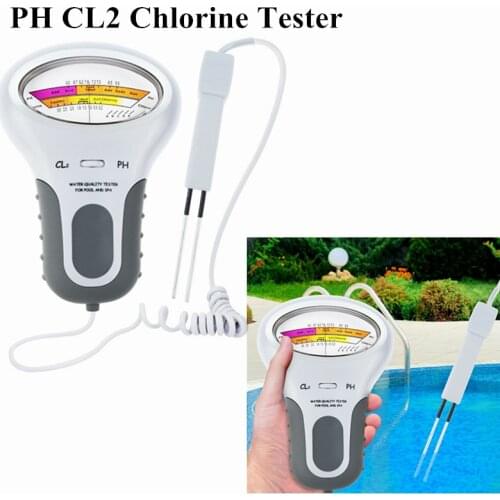 PH CL2 Chlorine Tester PH Tester Chlorine Meters CL2 Measuring For Swimming Pool Aquarium piscina Water Quality Testing Device