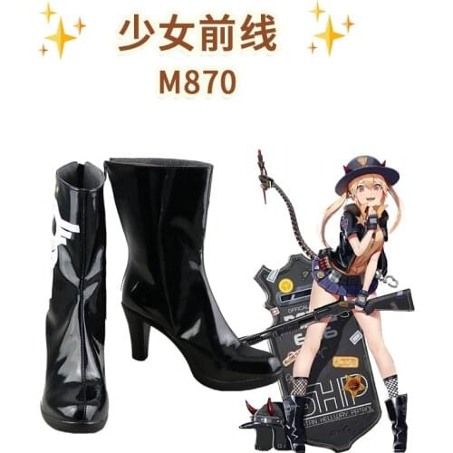 Unisex Anime Cos Girls Frontline M870 Cosplay Costumes Boots Shoes Halloween Christmas Party Custom Made Size
