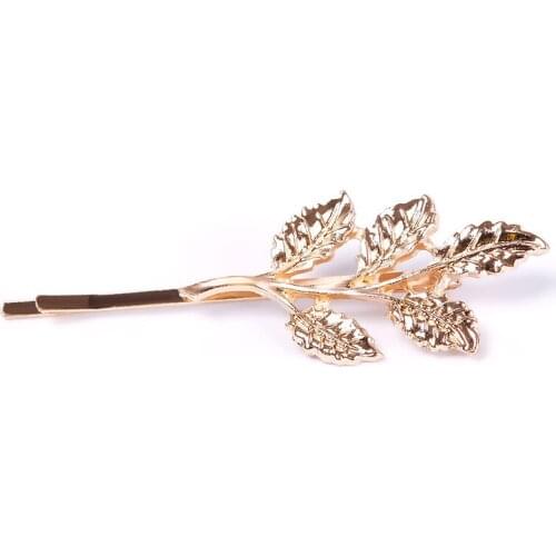 1PCS Leaf and Branch Hair Pins Cute Red Tassel Hair Clips Baby Girl Child Hair Accessories Baby Accessoires Crocodile