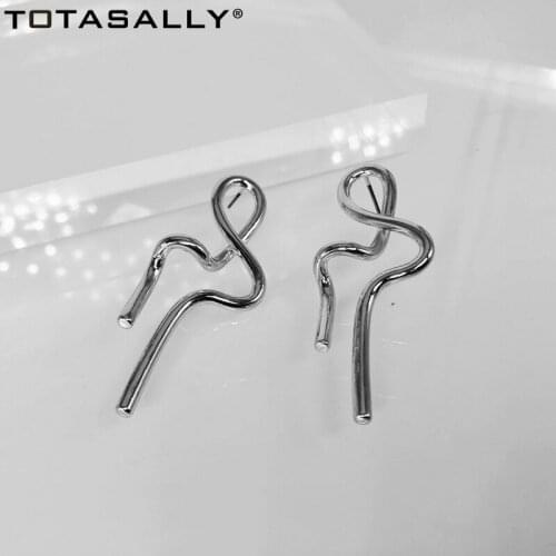 TOTASALLY Fashionable Drop Earrings for Women Novel Twisted Alloy Earrings Lady Evening Earring Jewelry dropship