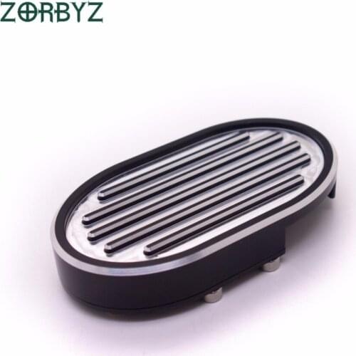 ZORBYZ 1Pcs CNC Aluminum Edge Cut Brake Foot Pedal Cover For Harley Sportster XL883 1200 V-Rod Motorcycle