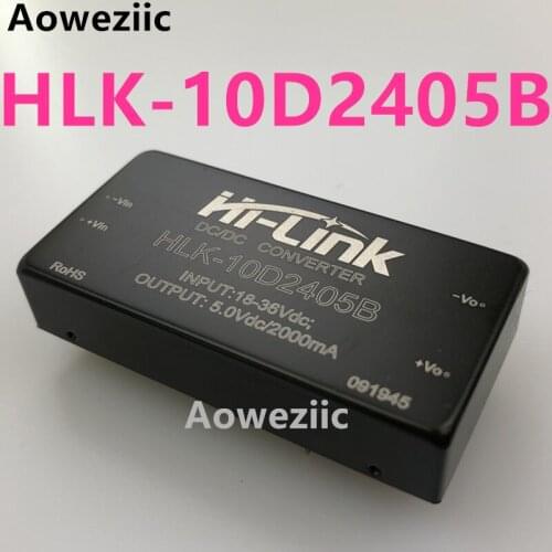 1Pcs/Lot HLK-10D2405B 24V To 5V DC DC Converter Power Supply Module 18-36V input 5V 2A Output Power Supply