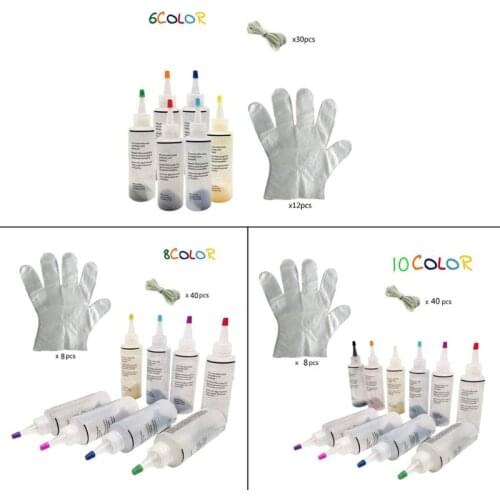 10 Color Kit Kid Art Set Adults Fabrics Dye Paints Supplies Fashion Festival DIY Art Craft Gift