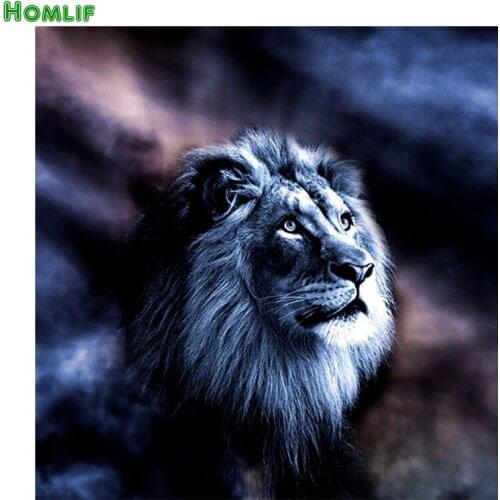 100% DIY 5D Diamond Painting Cross Stitch lion Diamond Mosaic Patterns handmade Kits Diamond round&square Embroidery Rhinestone