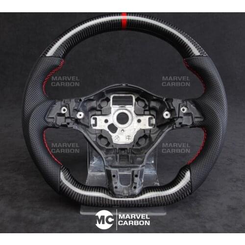 100% REAL CARBON FIBER STEERING WHEEL COMPATIBLE WITH VW Golf