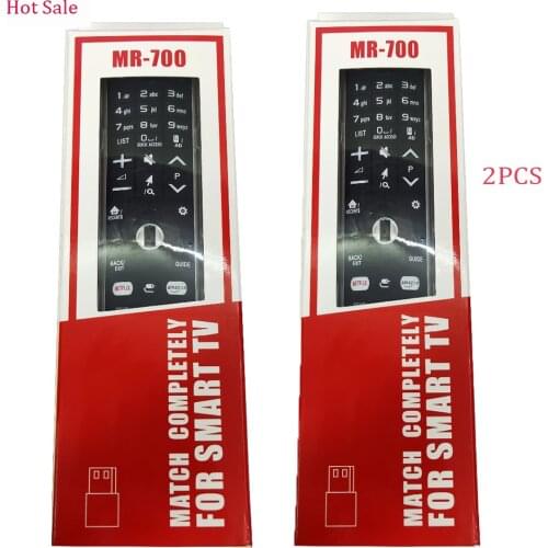 2PCS Smart TV Remote Control Replacment For LG Smart TV MR-700 AN-MR700 AN-MR600 AKB75455601 AKB75455602 OLED65G6P-U With Netflx