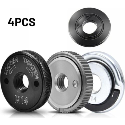 3 Pcs Flange Nuts M14 Screw 1*Bottom Pressure Plate Accessories Kit Set For Bosch Metabo Angle Grinder
