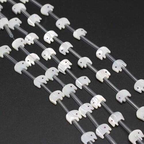 Natural Shell Sea Animal Piglet Beaded DIY Cute Party Bracelet Necklace Jewelry Making Beads Best Gift 8x10mm-20pcs/piece
