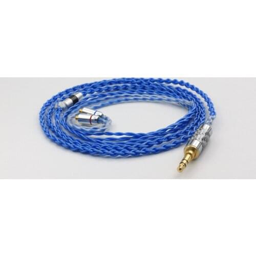 Diy earphone wire 4 share single crystal copper silver plated cable ie80 mmcx 0.78mm A2DC