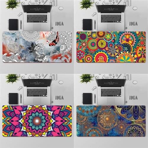 Beautiful Mandala Art Gaming Mouse Pad Large MousePad Gamer Mouse Mat Computer Office XXL Mouse Carpet Keyboard pad Desk Mat