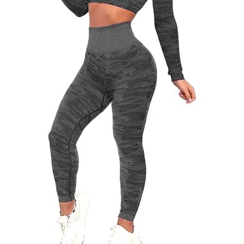 Vital Seamless Camo Leggings High Waist Women Fitness Yoga Pants Push Up Gym Sport Shark Leggings Slim Stretch Running Trousers