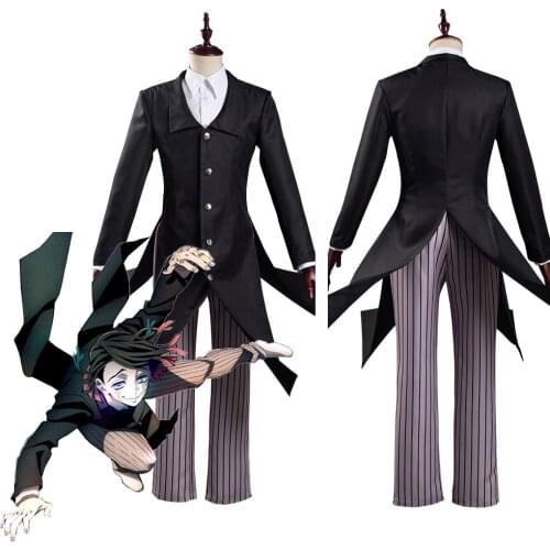 Kimetsu no Yaiba Movie: Mugen Ressha-hen/Demon Slayer Movie: InfinityTrain Enmu Cosplay Costumes Halloween Carnival Suit