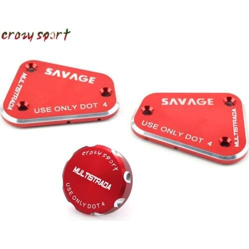 Front Rear Brake Clutch Fluid Reservoir Cover For DUCATI Multistrada 1100 1100S 2007-2009 2008 Cylinder Cap Tank Motorcycle