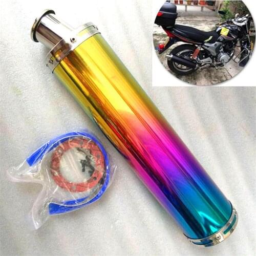 Motorcycle modified exhaust pipe stainless steel fried street sports car sound for CB400XJR400 back pressure silencer