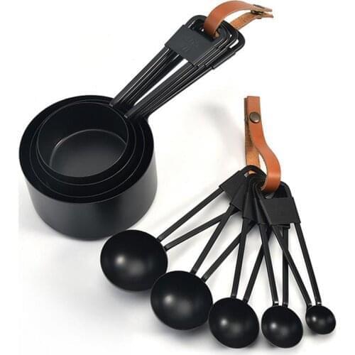 Kapmore Measuring Spoons & Measuring Cups Set Stainless Steel Measuring Cup Stackable Spoons Kitchen Measuring Tools Accessories