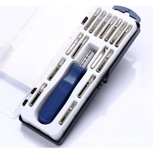 16 In 1 Screwdriver Set Magnetic Screw Driver Bits Sets Multi-function Precision Phone Repair Device Mini Hand Tools For Phone