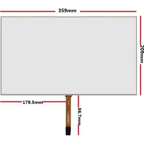 New 15.6 inch industrial four-wire touch screen is suitable for notebook LCD resistor four-wire handwriting screen 359*209mm