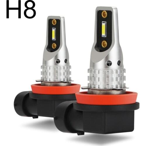 Headlights Bulbs Fog Light H8 LED Car Lights 6500K Durable H8 High Power 2pcs New H8 V8