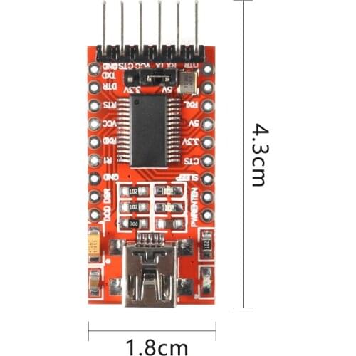 FT232RL FTDI USB 3.3V 5.5V to TTL Serial Adapter Module for Arduino Mini Port 3.3V 5.5V Good Quality