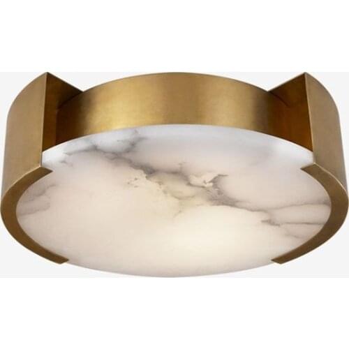Light luxury postmodern hardware marble living room lamp creative bedroom study designer ceiling lamp
