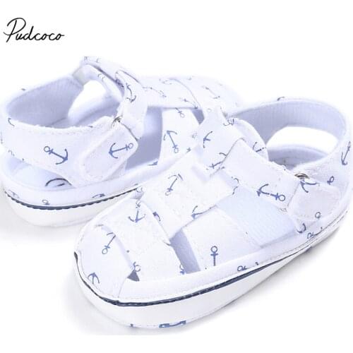 Pudcoco Newborn Baby Boys Shoes Infants Summer Sandals Crib Sole 3 Color 0-18 Months Helen115
