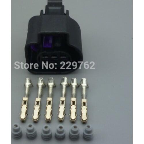 Shhworldsea 6 Pin Auto Waterproof LSU 4.9 Wide Band Oxygen Sensor Connector 1928404669 Throttle Plug For VW for AUDI 4H0973713