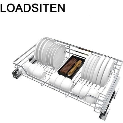 Dish Drainer Organizer And Storage Almacenaje Armario Platos Stainless Steel Cozinha Cuisine Rack Kitchen Cabinet Basket